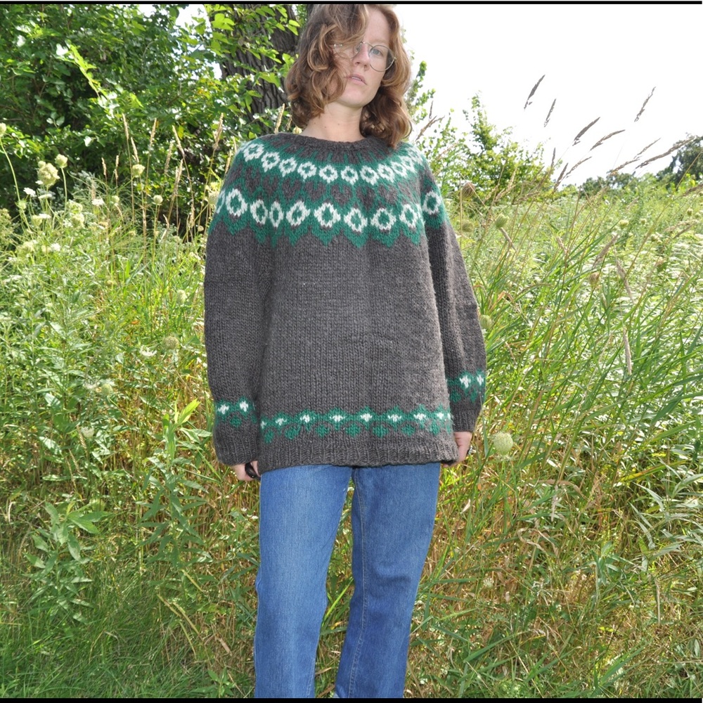 Fair Isle wool sweater